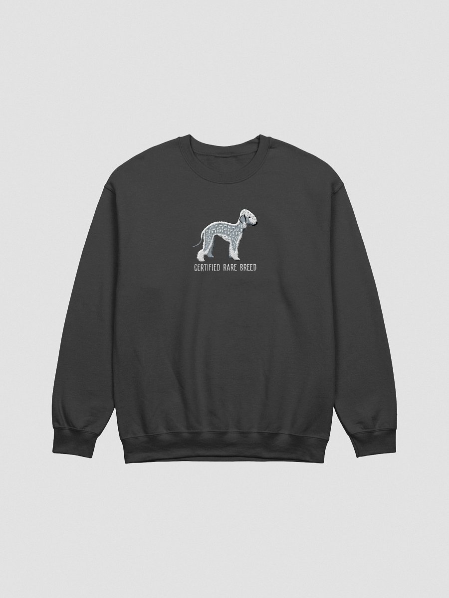 Certified Rare Breed Sweatshirt (Embroidered) of a Bedlington Terrier(Blue) product image (2)