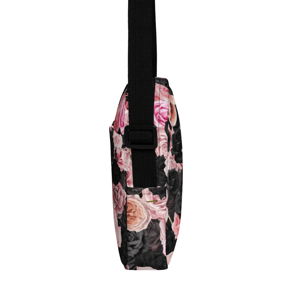 Black and Pink Rose Crossover Bag product image (2)