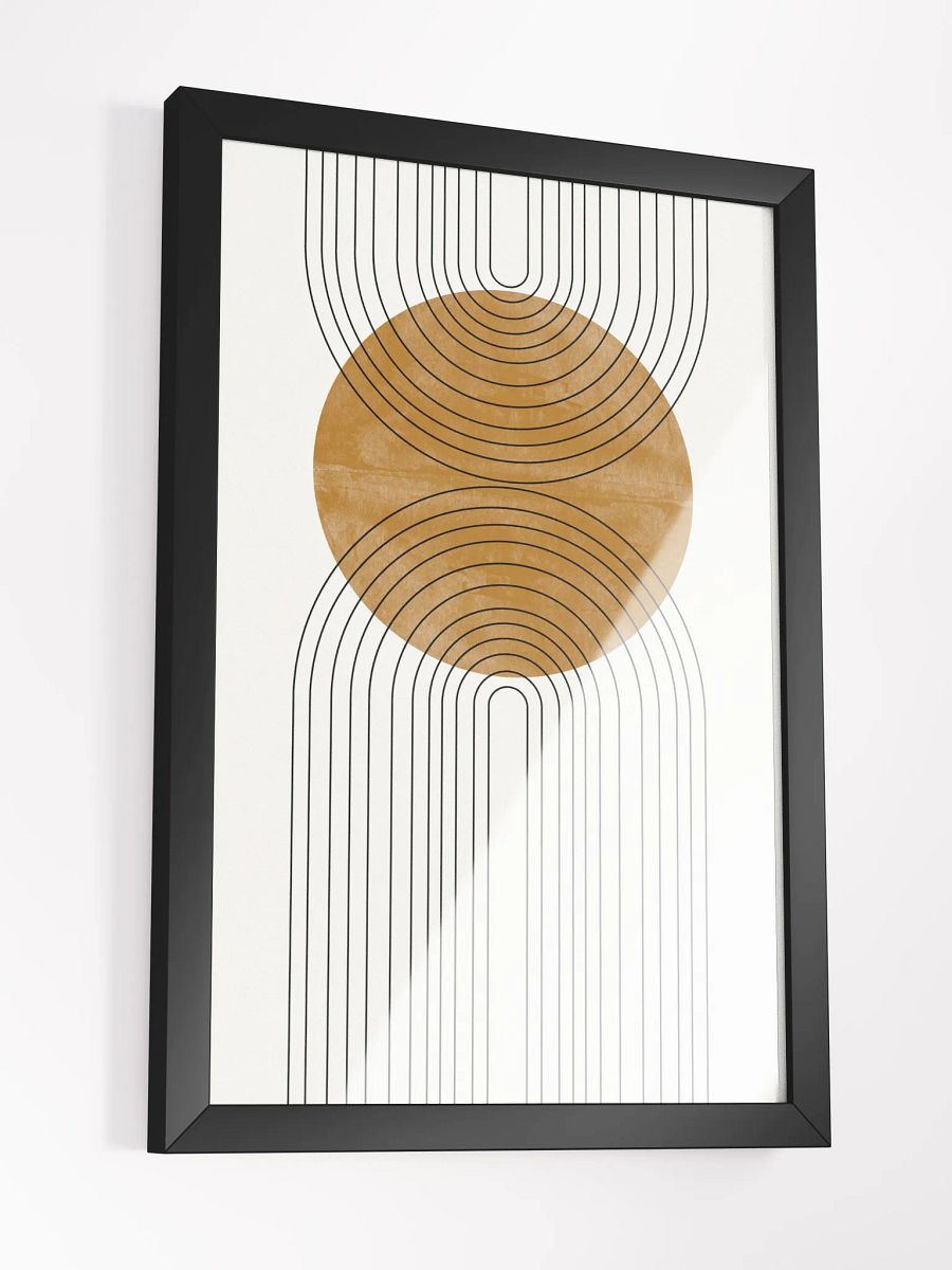 Symmetric Flow Framed Art Print | Modern Geometric Design for Contemporary Elegance product image (4)