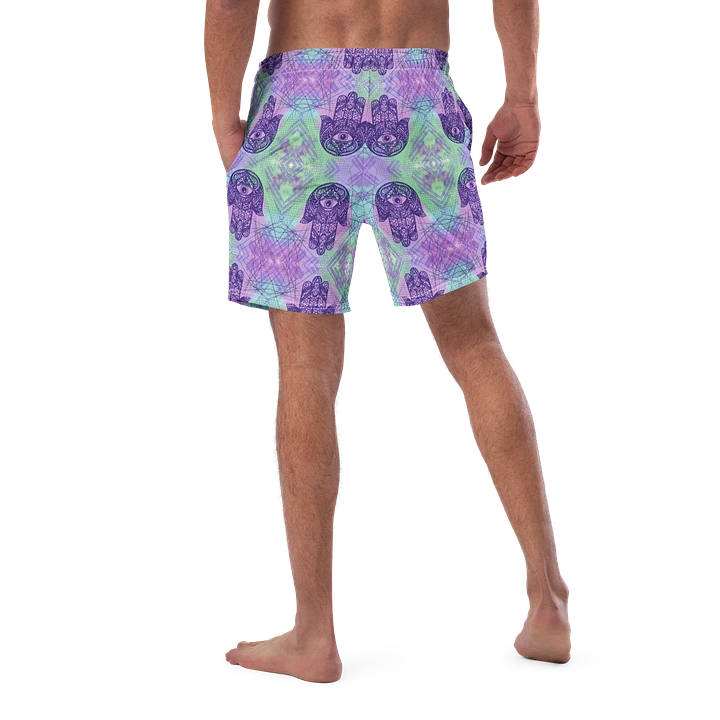 Mens Multicoloured Hamsa Hand Swim Shorts product image (1)