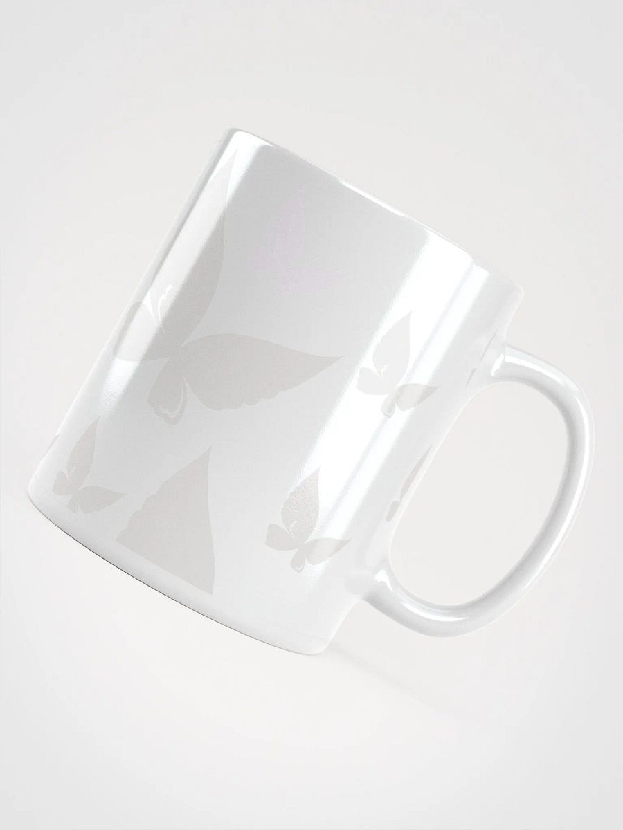 White Butterfly Glossy Mug product image (12)