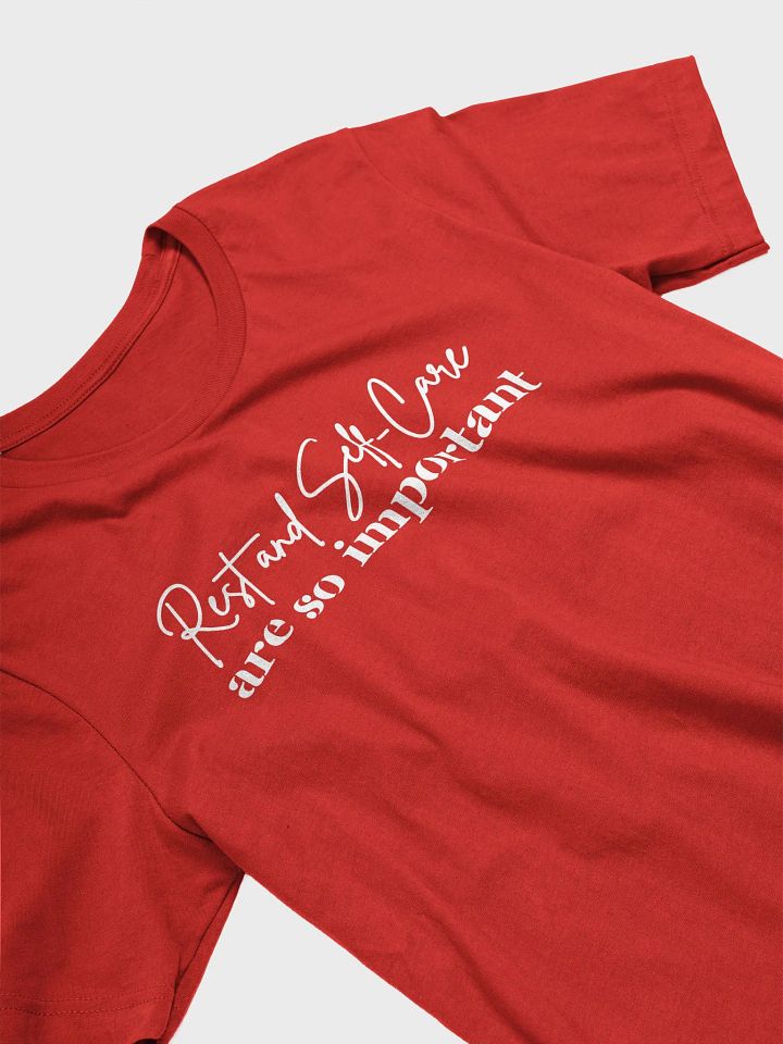Rest and Self-Care Bella Canvas Dark T-shirt product image (2)