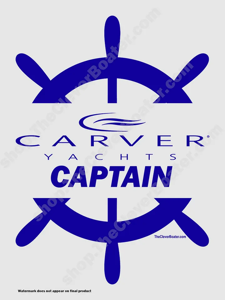 Carver Captain - T-Shirt - Light Shirt w/Blue Logo product image (2)