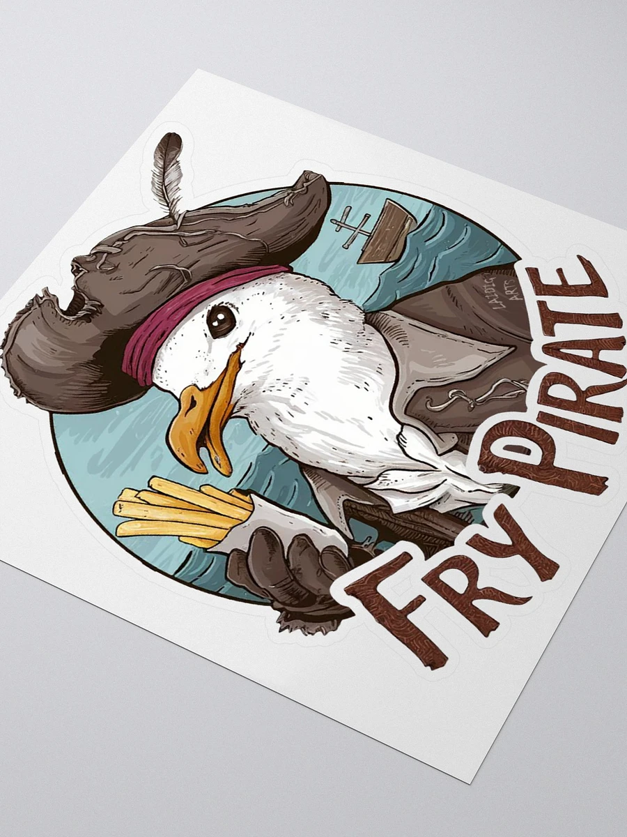 Fry Pirate Seagull Sticker product image (8)