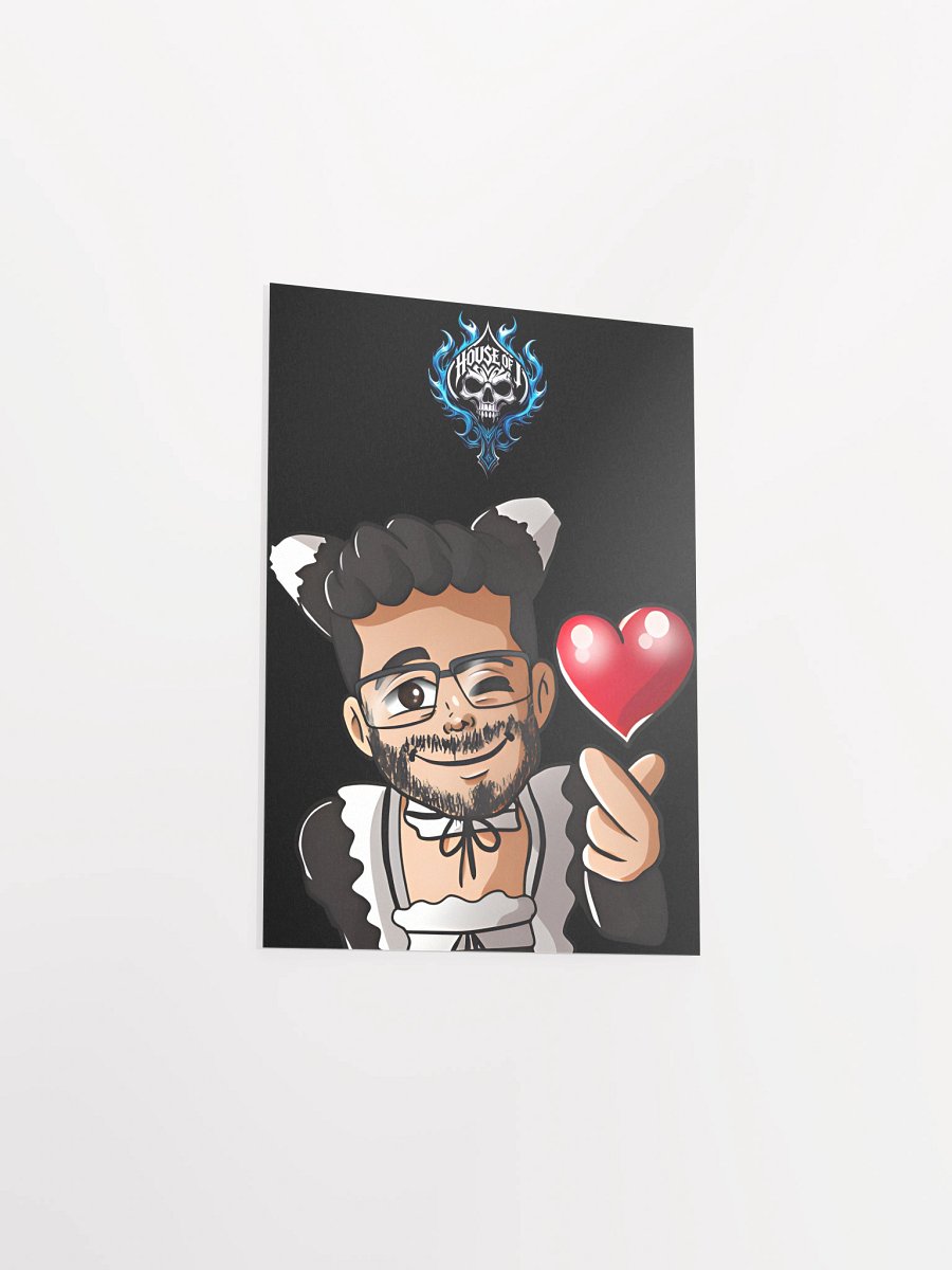 "Maid J " Heart Poster (Dark) product image (3)