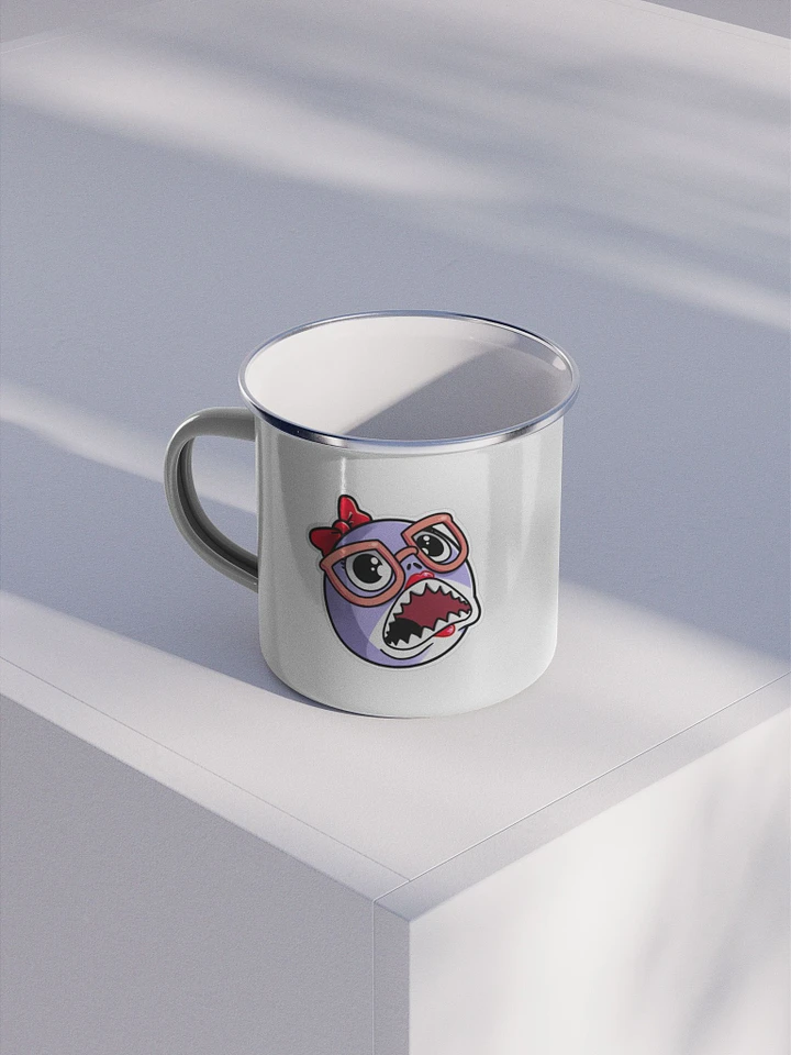 CoderGirlChan Shock Emote Enamel Mug product image (1)