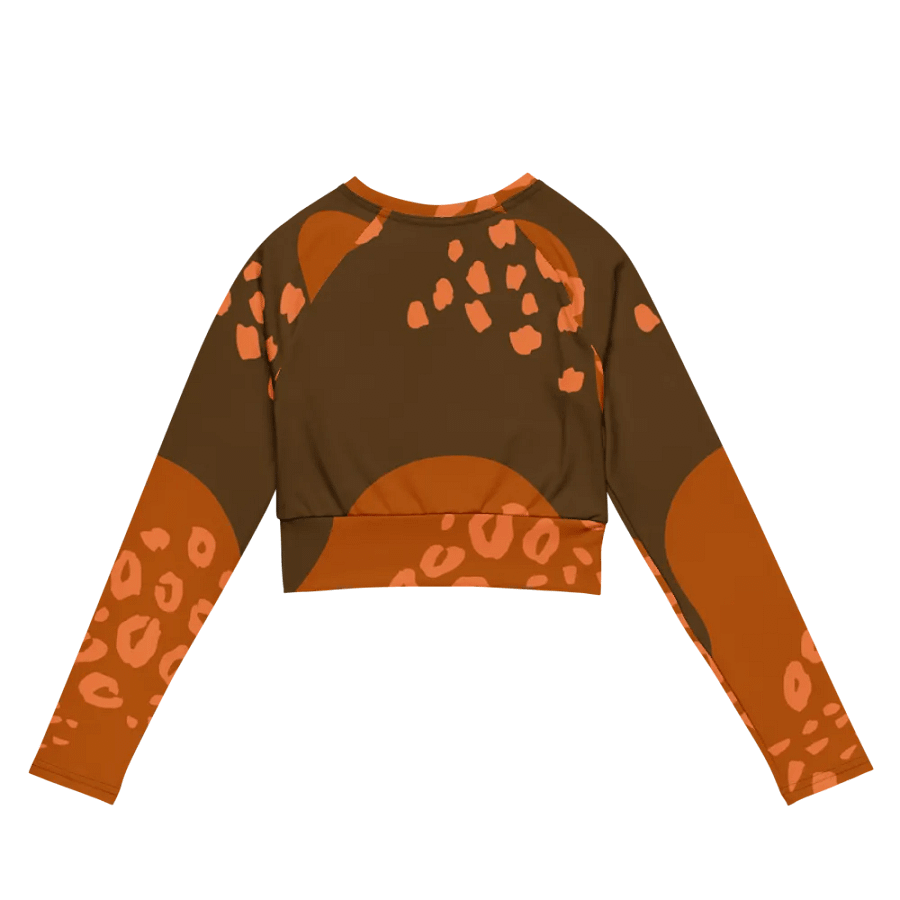 Orange Dynamic Animal Print Crop Top product image (10)
