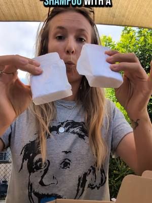 my solution after not using shampoo for three years @Shampoo With A Purpose  #shampoo #shampoobars #divetips #haircare #zerowaste #ecofriendly #green #noplanetb #underconsumption 