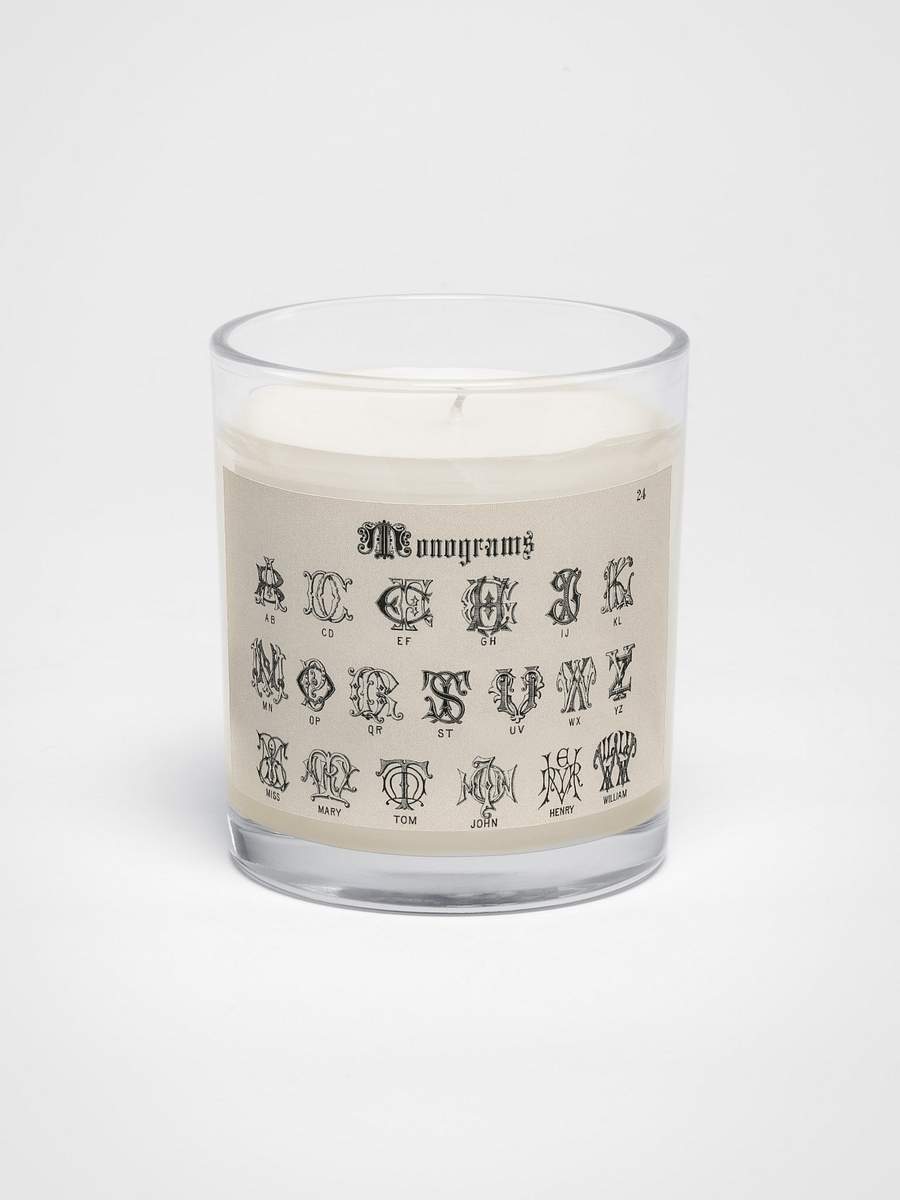Vintage Monogram. Soy Wax Candle product image (1)
