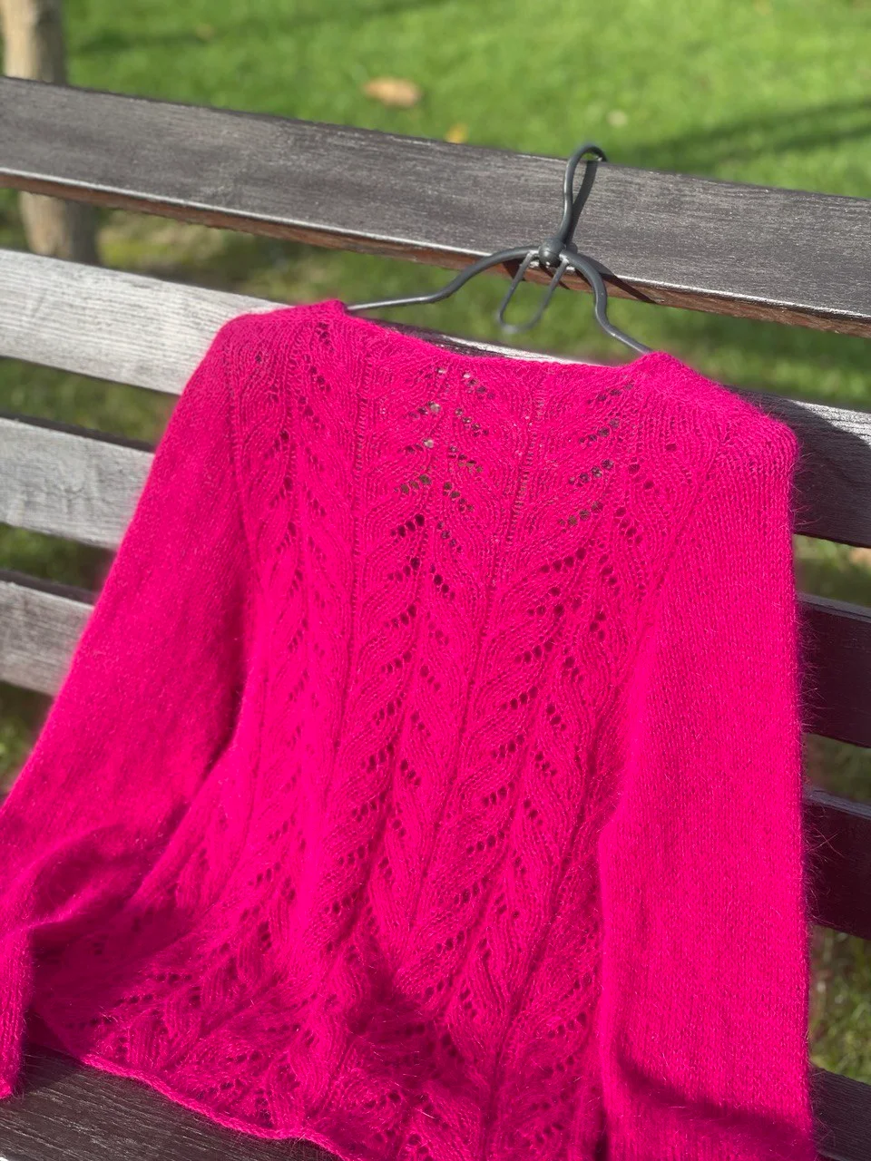 Мастер-класс pullover_Пуловер Ажурный с V-образным вырезом реглан-погон product image (2)