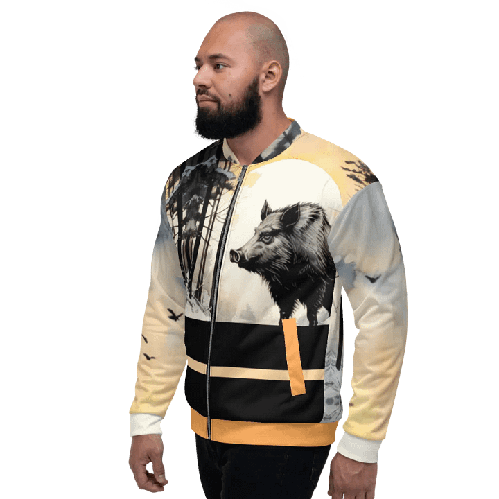 Wild Boar/ All-Over Print Bomber Jacket by Sublicolor 144 product image (1)