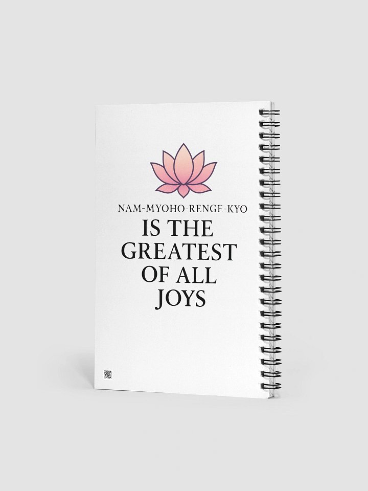Nam-Myoho-Renge-Kyo Spiral Notebook – “Greatest of All Joys” | Buddhist Journal for Daily Practice & Reflection product image (2)