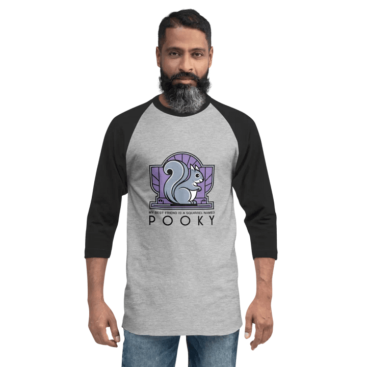 Spooky Squirrel Emblem Raglan Tee product image (2)
