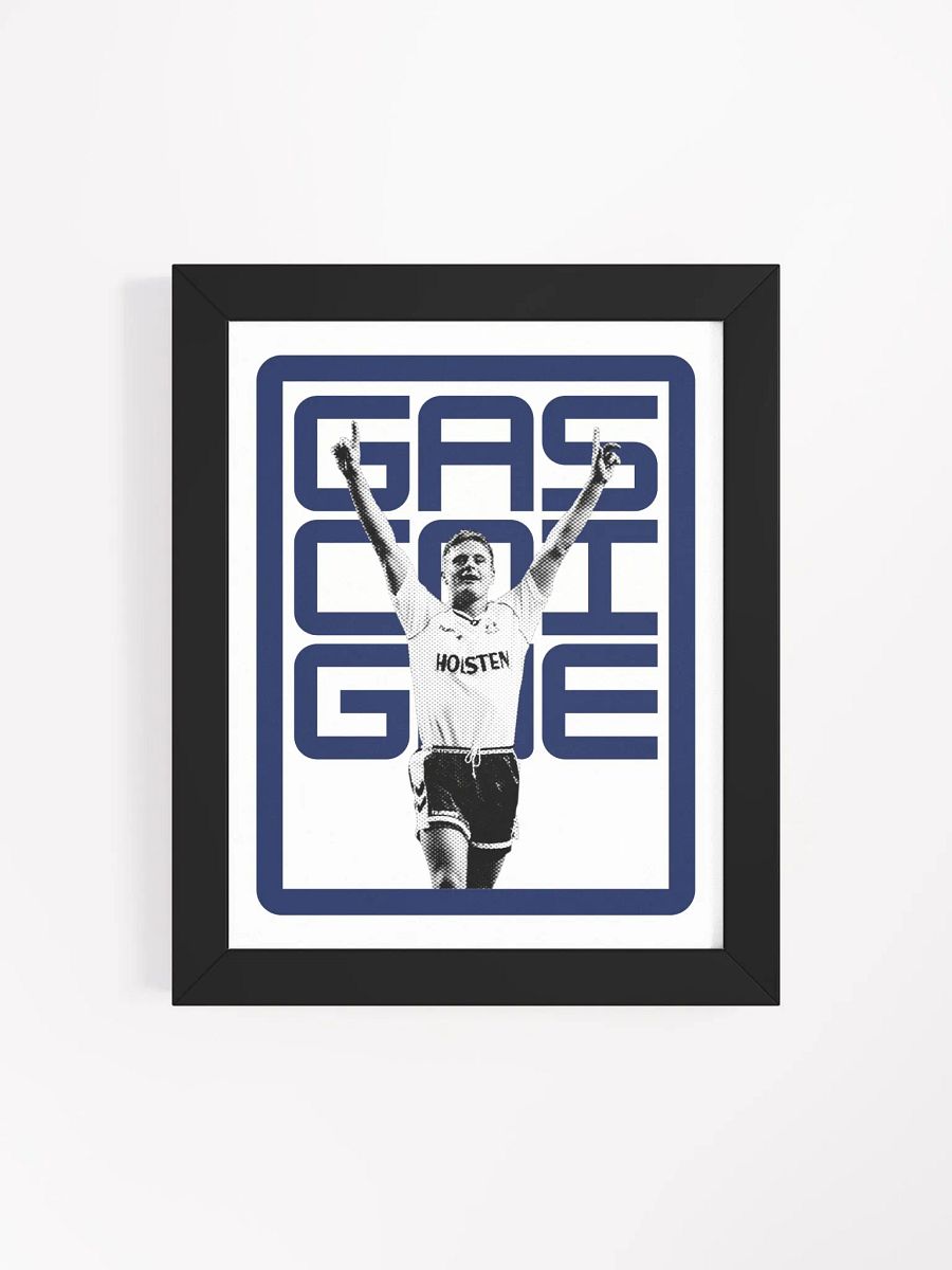 Paul Gascoigne BW Tottenham Hotspur Name Art Framed Print product image (3)
