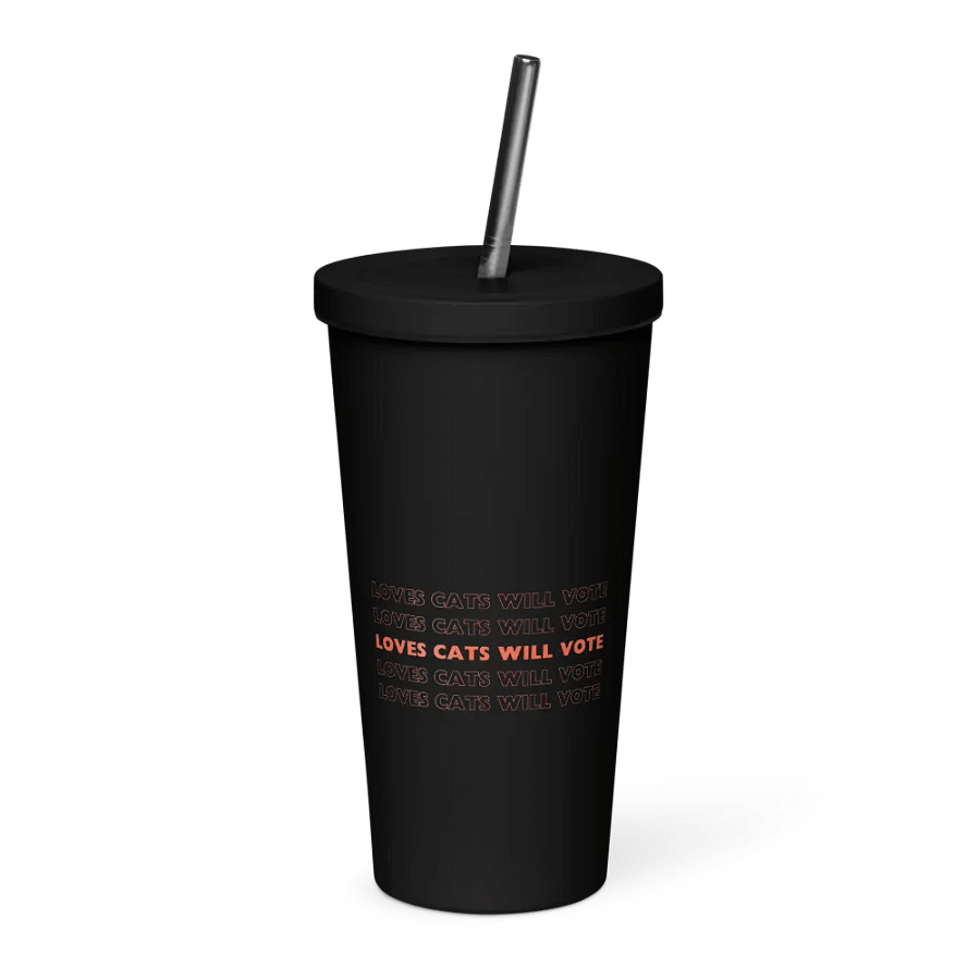 Loves Cats Will Vote Insulated Tumbler product image (1)