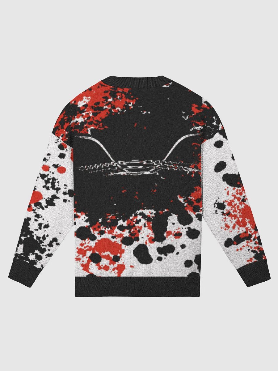 Knitted Crewneck Sweater Relaxed Fit - White HApex Gear White Logo product image (2)