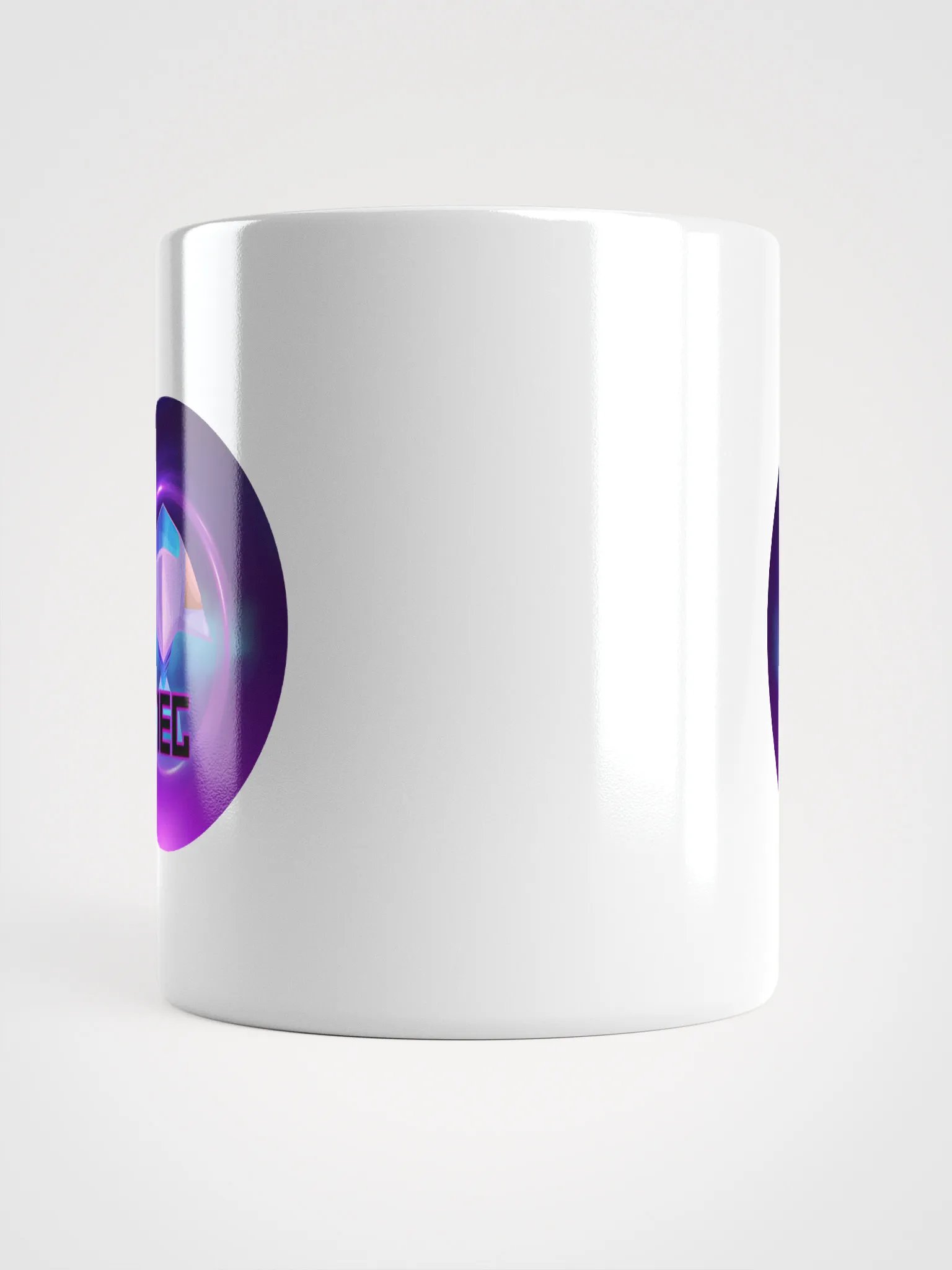 Futuristic Emblem White Glossy Mug TIEG product image (13)
