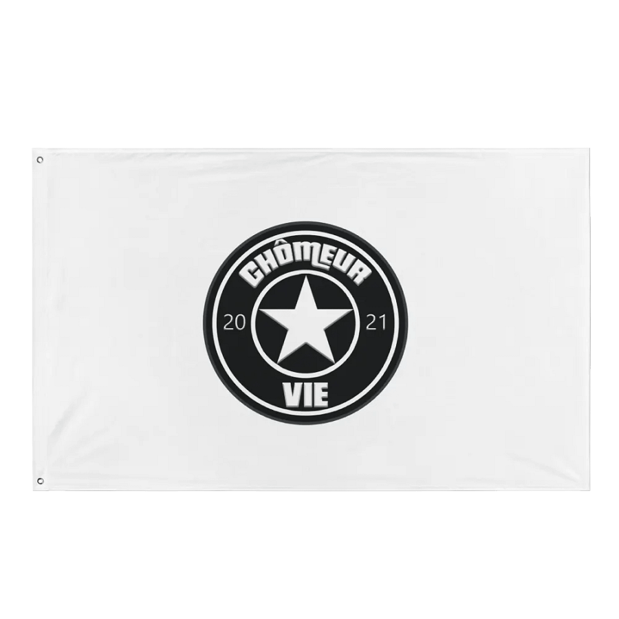 DRAPEAU CHÔMEUR VIE product image (1)