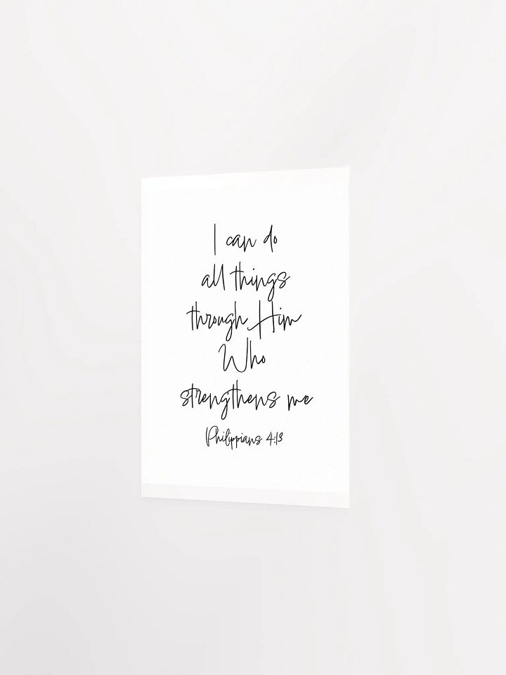 I Can Do All Things Through Him - Print product image (2)