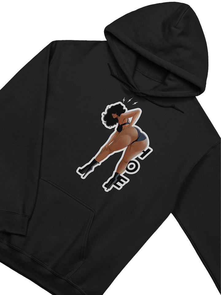 HOE HOODIE FISHNETS - BLACK product image (2)