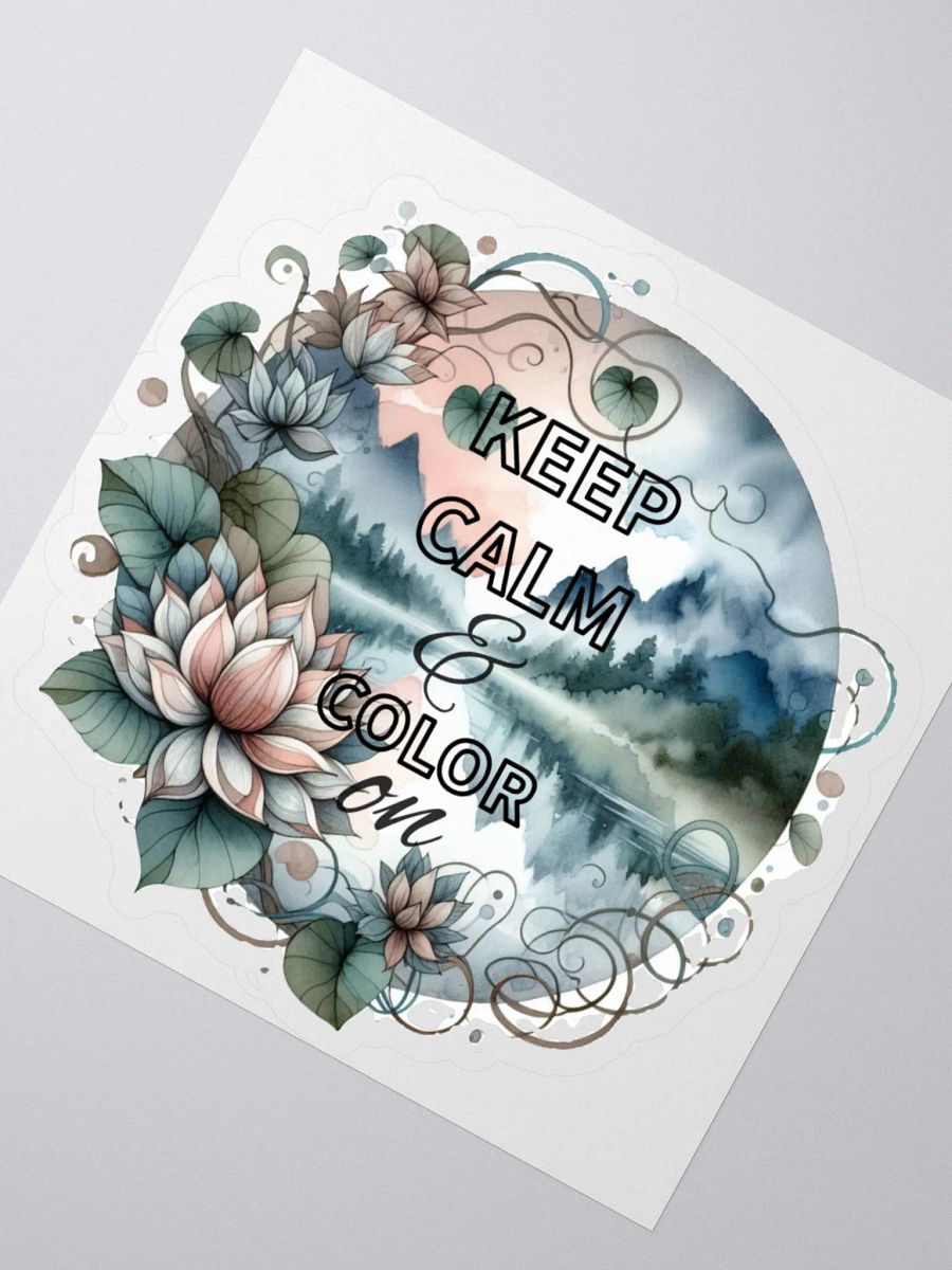 with the ‘KEEP CALM & COLOR ON’ Sticker product image (2)
