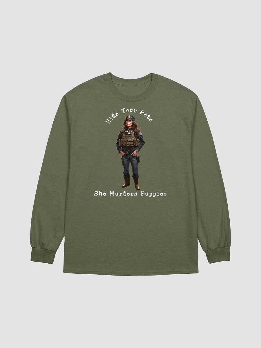 Hide Your Pets She Murders Puppies Long Sleeve Tee product image (10)