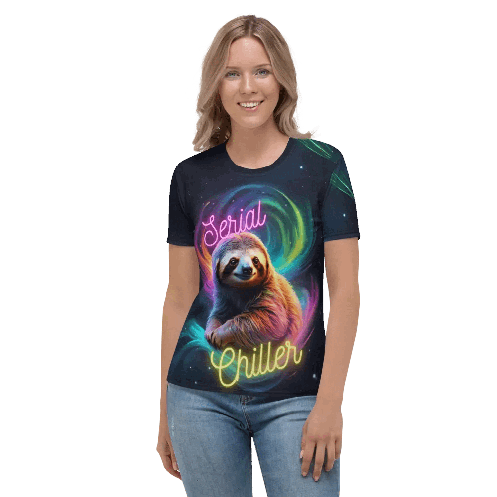 Serial Chiller Sloth All Over Print T-shirt product image (2)
