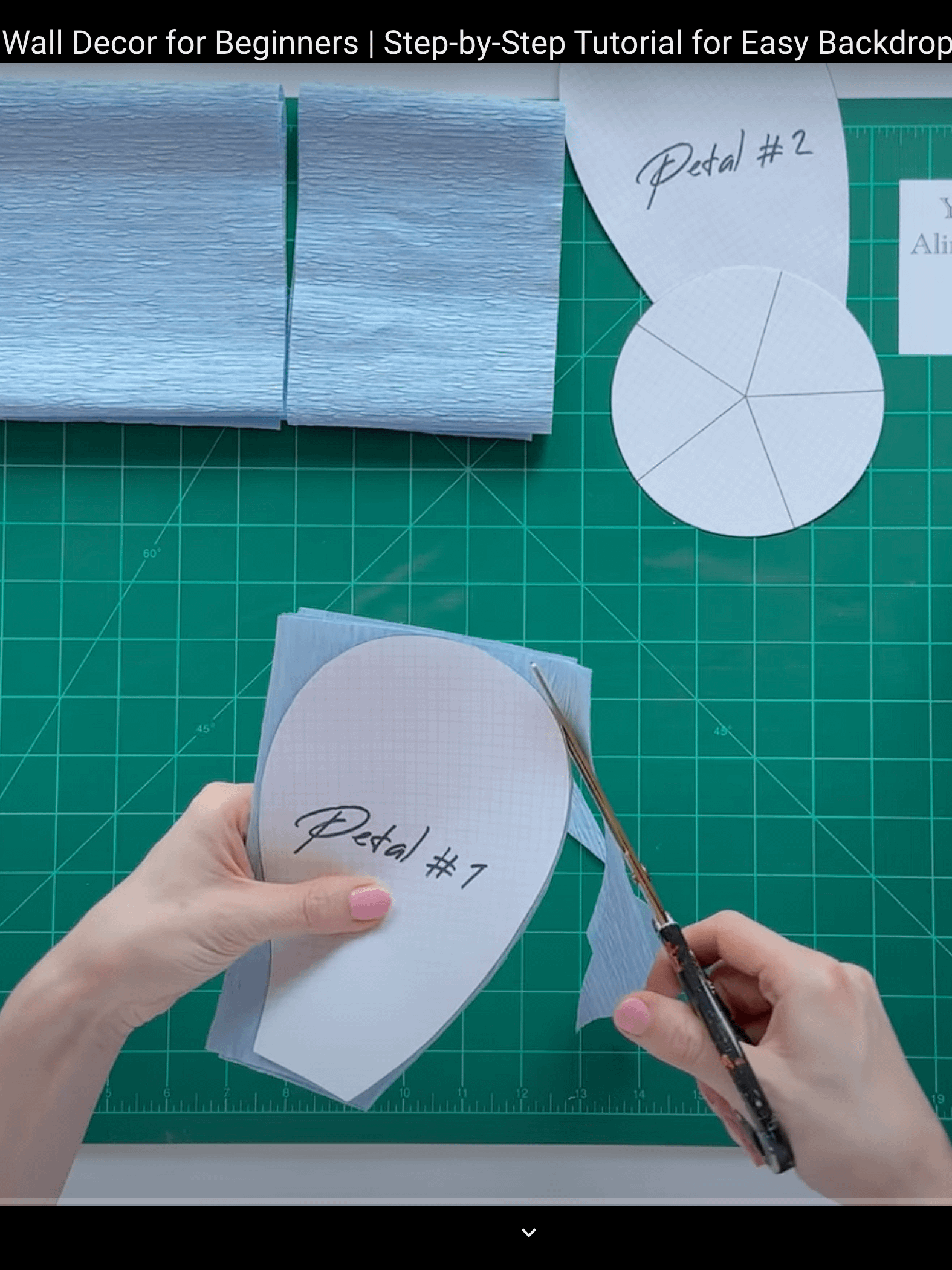 DIY Giant Crepe Paper Flower: Templates from Video Tutorial product image (9)