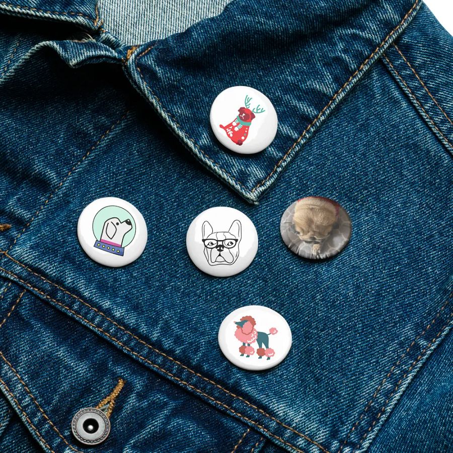 Set of Pin Buttons (Pet Puppy) product image (16)