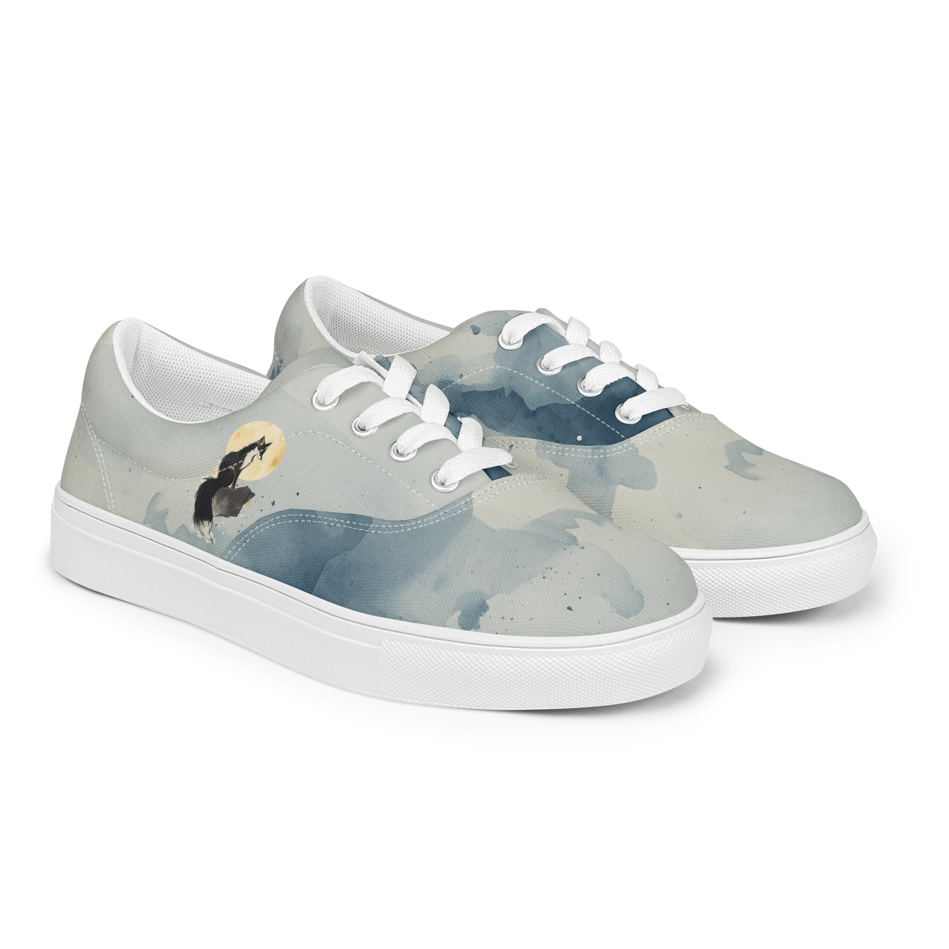 Moonlit Fox Women's Canvas Shoes product image (4)