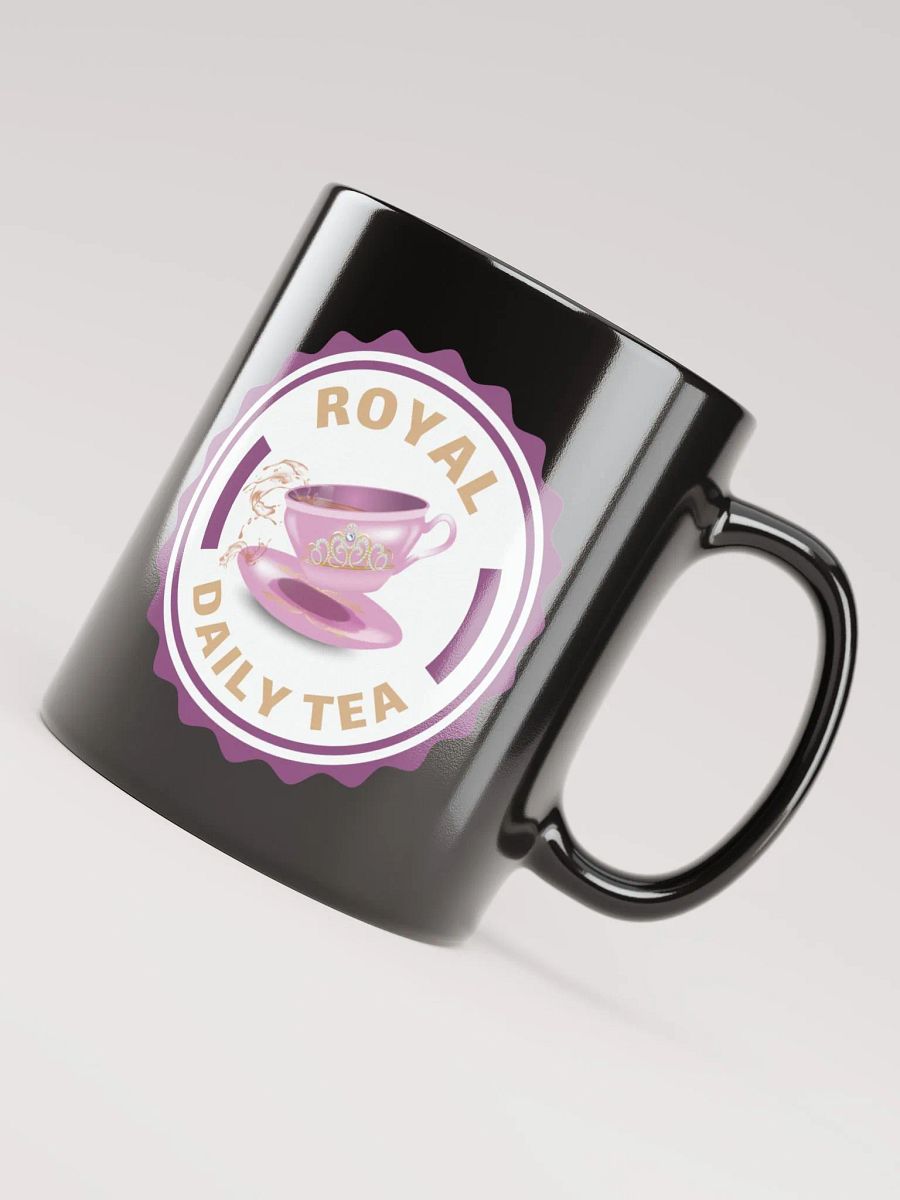 Royal Daily Tea Badge Mug Black product image (4)