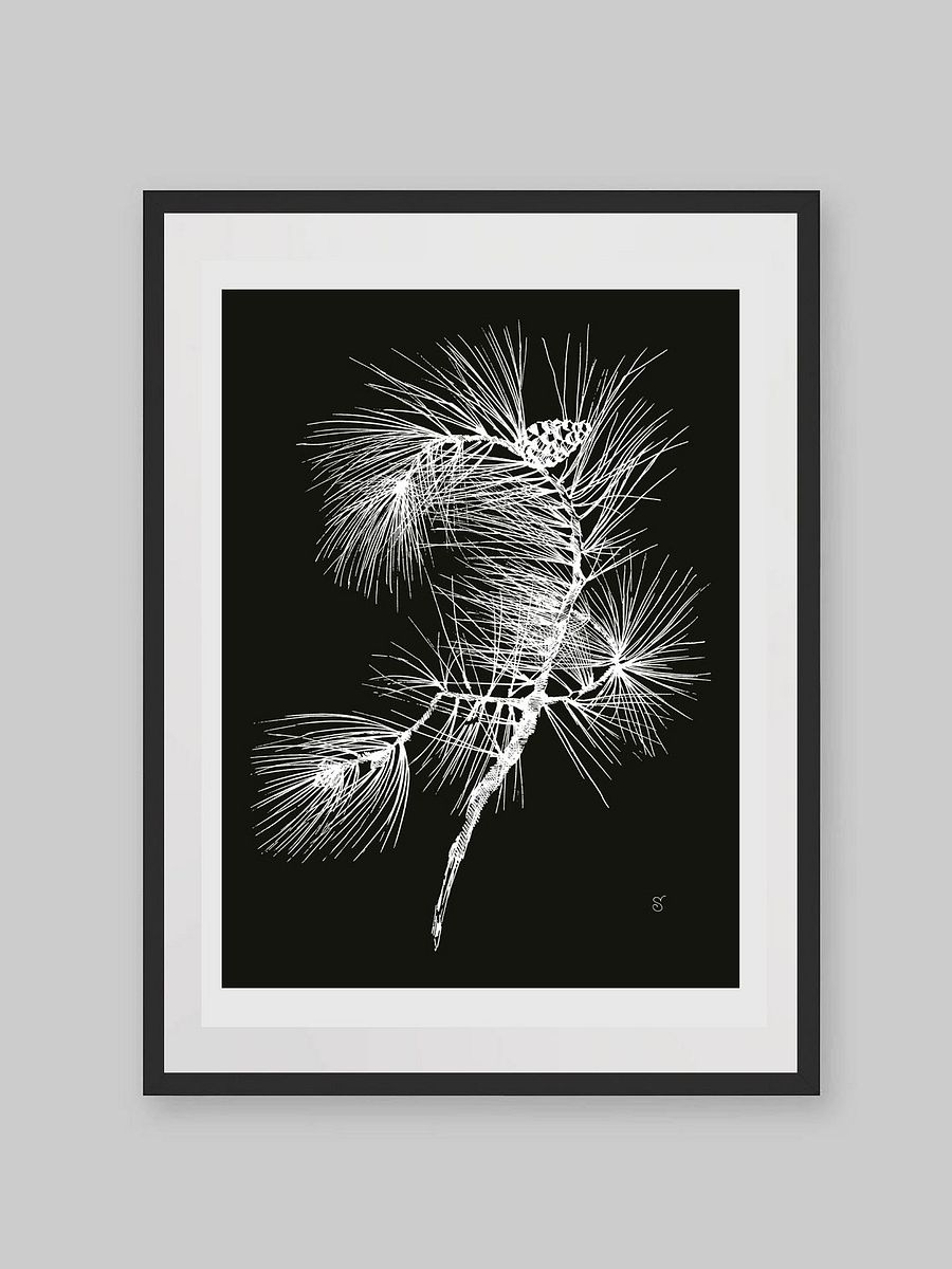 Whimsical Pine Branch Poster - Pine Branch Dark product image (9)