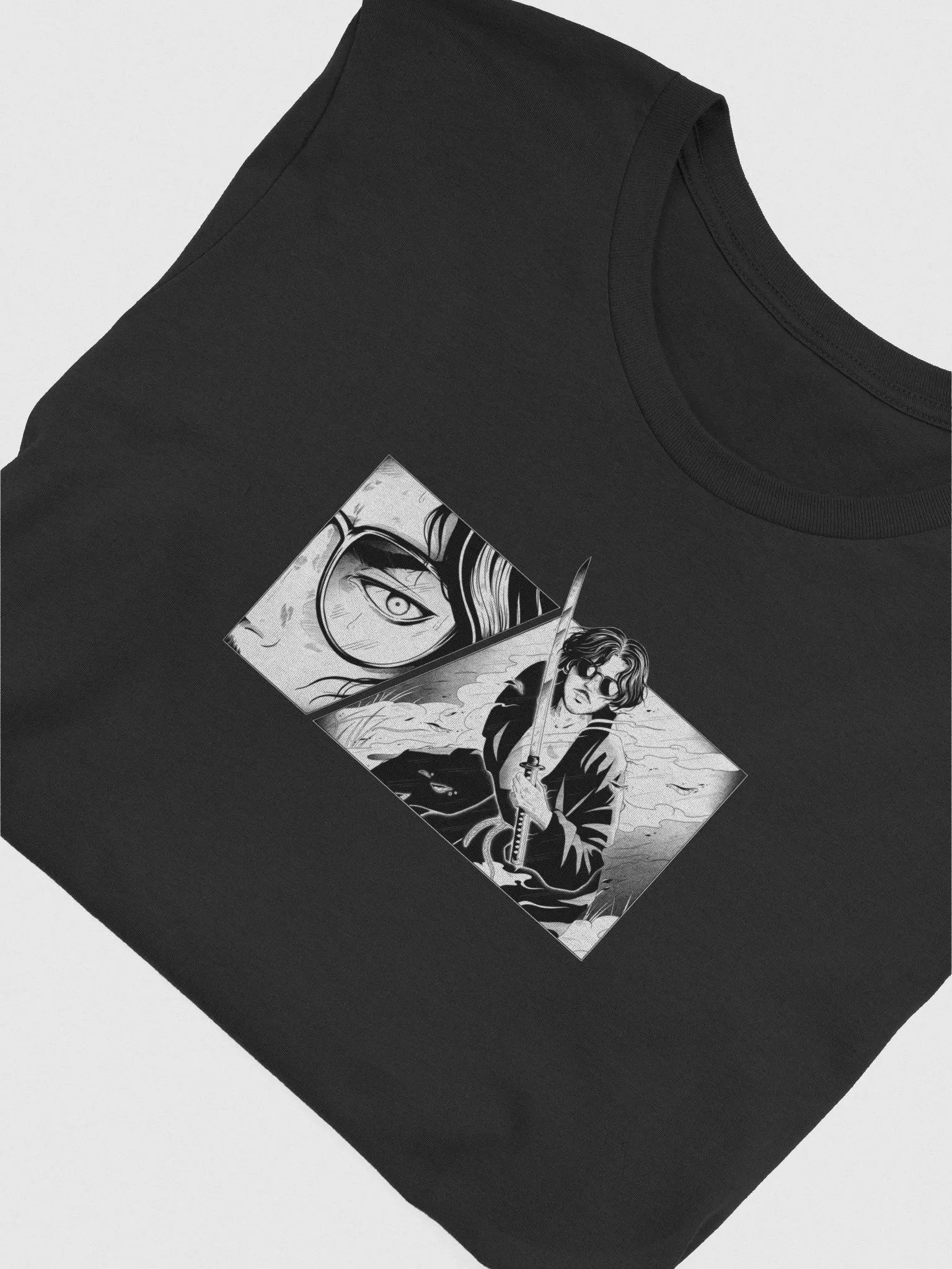 Samurai (White Outline) Unisex T-shirt product image (4)