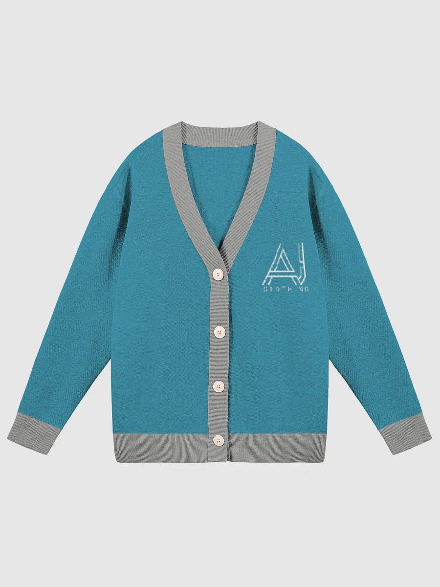 Ladies Cardigan Cyan and Grey product image (1)