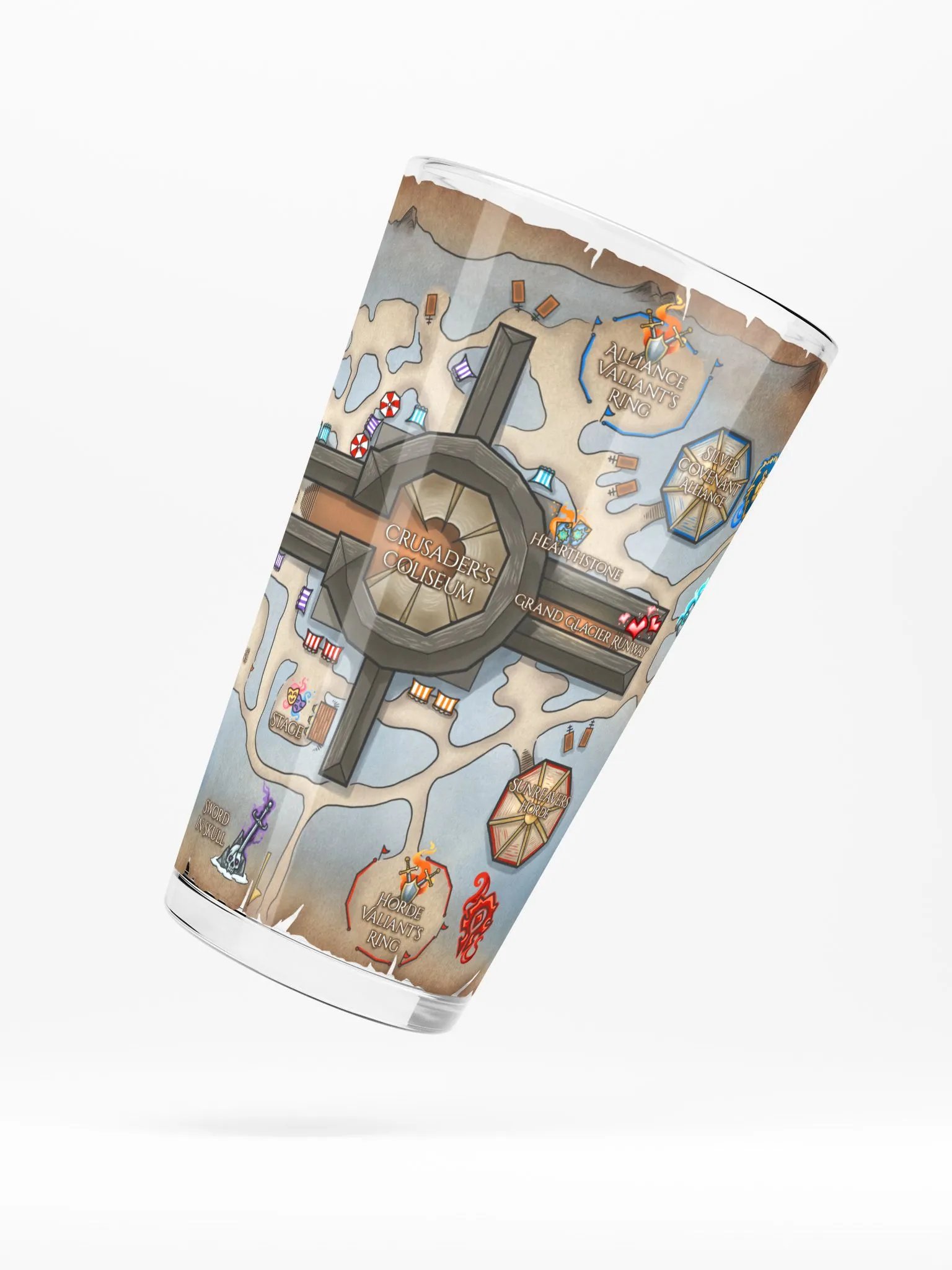Tournament of Ages - Fairegrounds Map - Pint Glass product image (5)