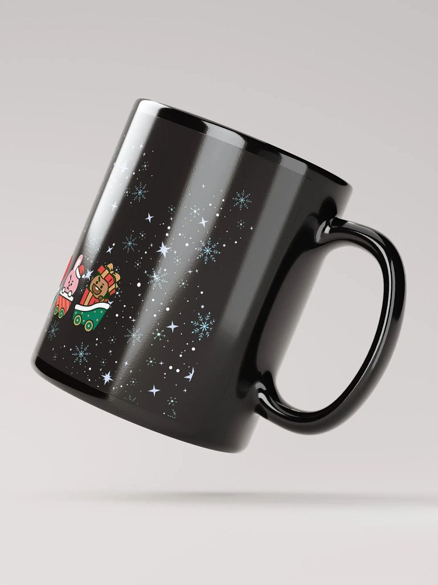 BT21 Holiday Express Black Glossy Mug product image (6)