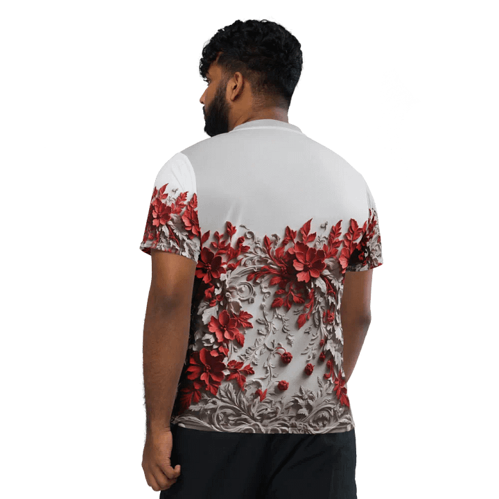 Red rose t shirt product image (2)