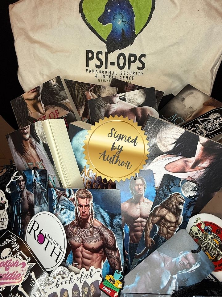 PSI-Ops Signed Print Paperback Books 1-8 with Tote Bag product image (2)