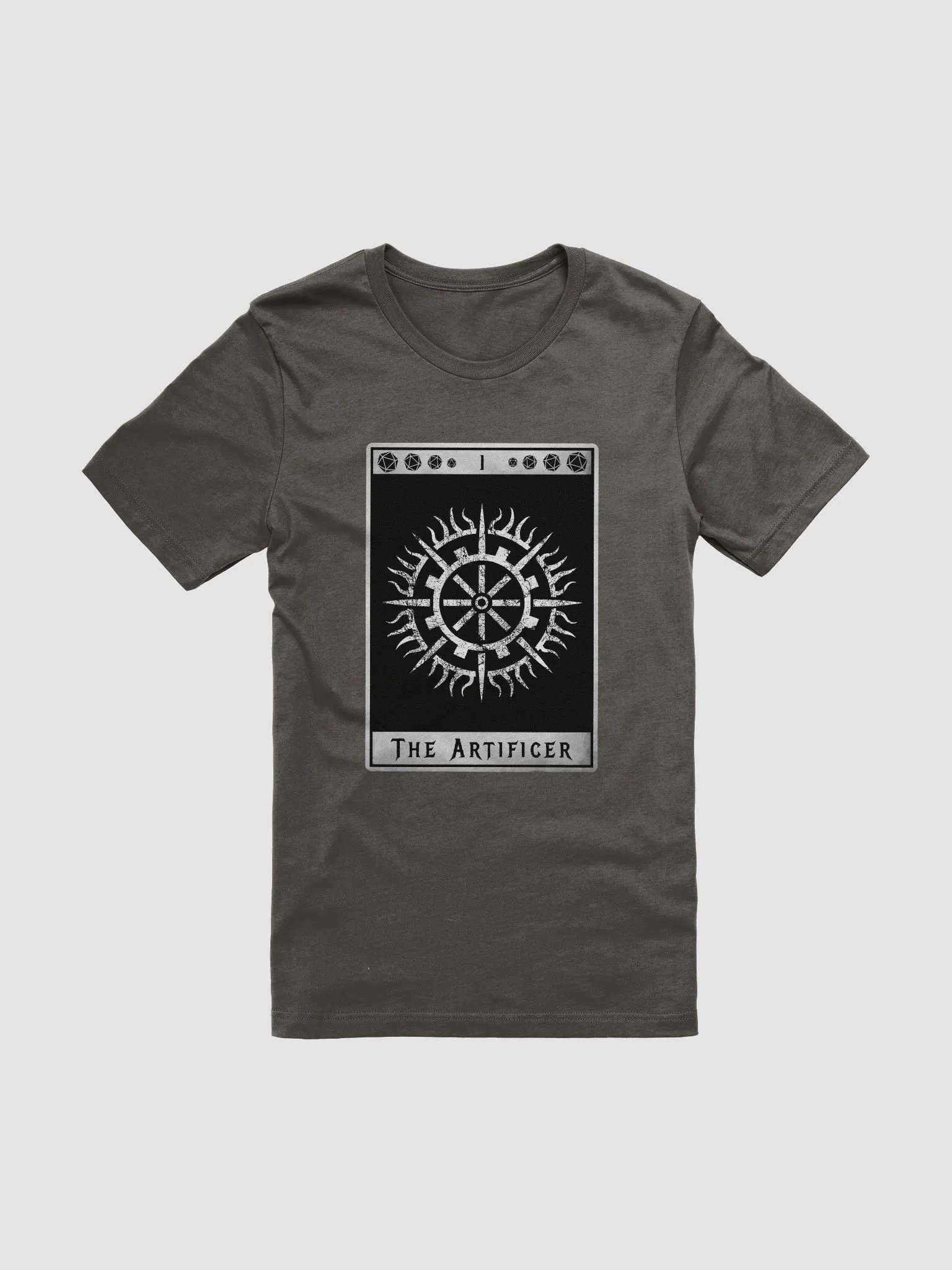 Artificer Shirt, Grunge Tarot-Inspired Roleplaying Class Symbol Tee product image (5)