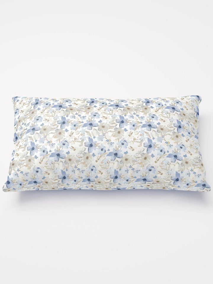 Blue Grey Flowers Basic Pillow product image (2)