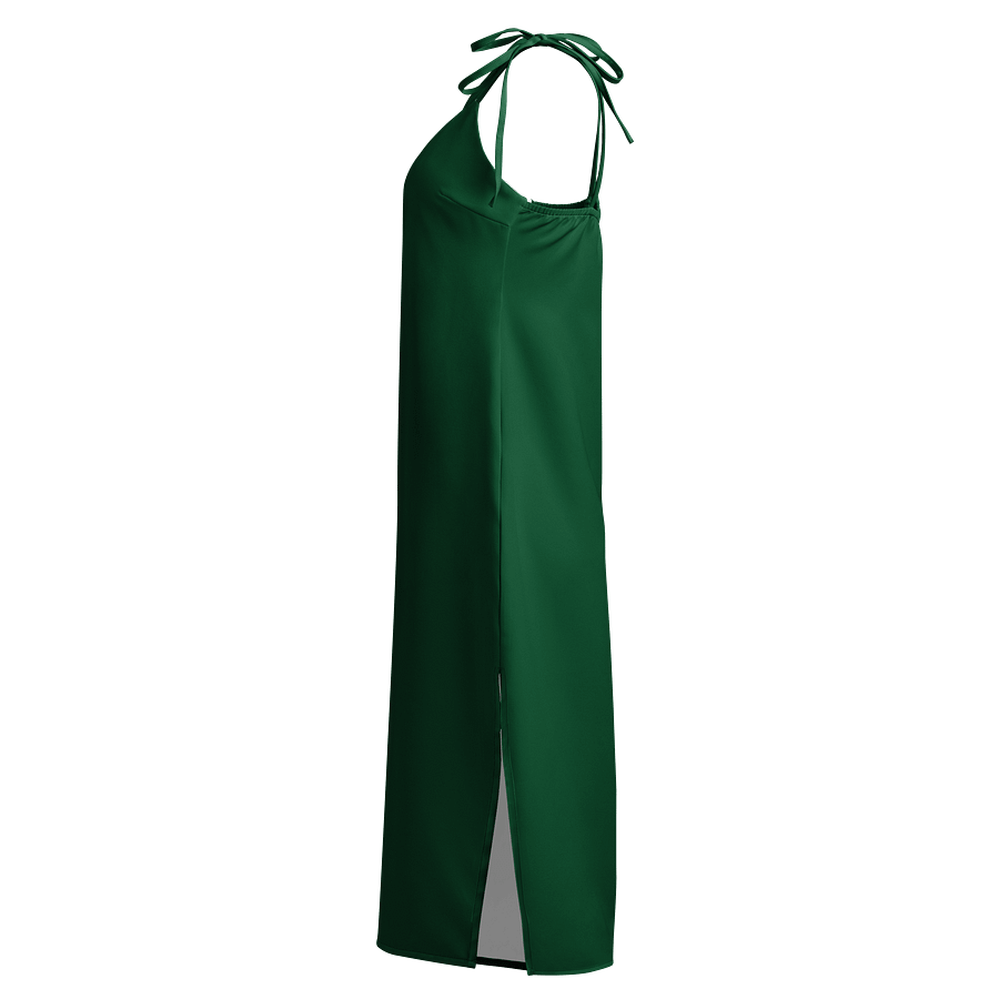 Midnight Veil Designs Sjip Dress - Green Gothic Chiffon Midi product image (3)