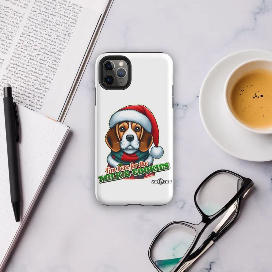 Beagle Santa Paws iPhone Tough Case product image (38)