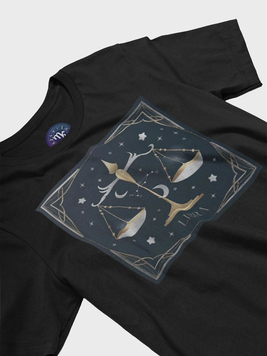 Unisex Libra Zodiac T-Shirt - Celestial Scales Design, Astrology Gift product image (5)