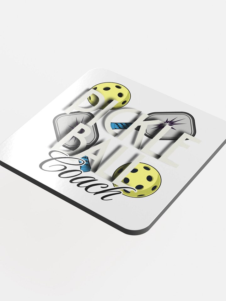 Pickleball Coach Reflective Cork Coaster Set product image (1)