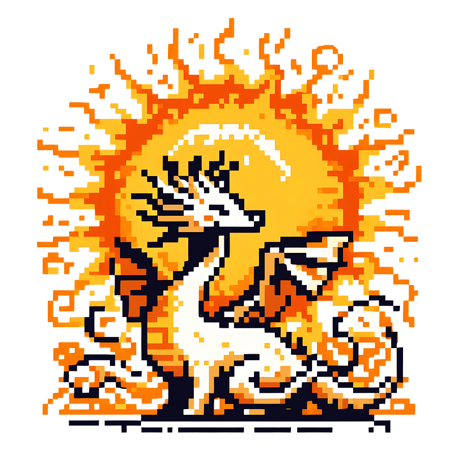 Dragon Retro Gaming Art product image (2)