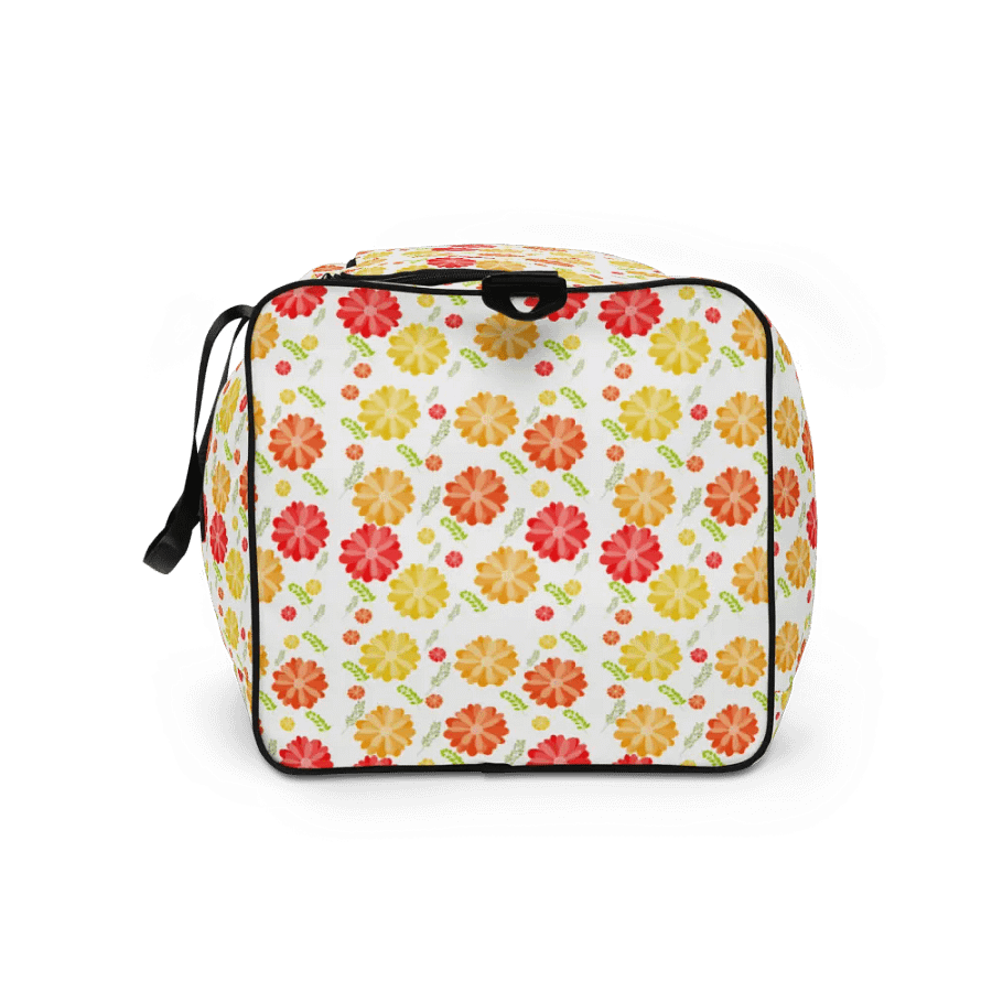 Orange Floral Large Holdall Bag product image (12)