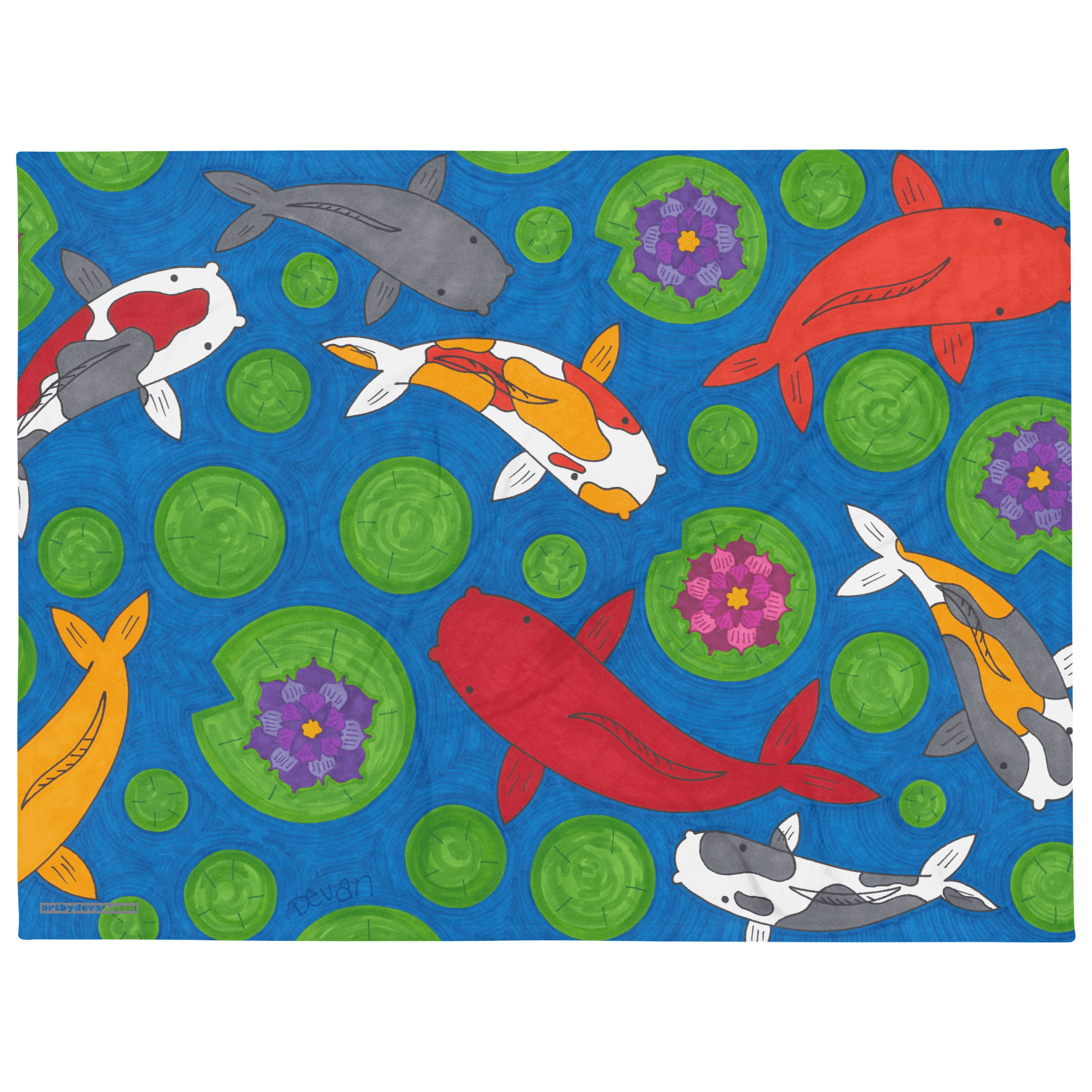 Koi Fish Blanket product image (2)