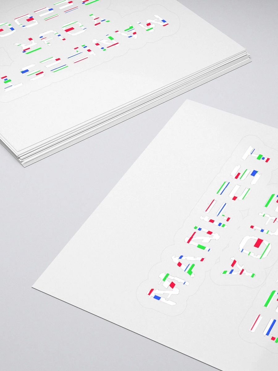 Manifest Your Freedom Glitch Stickers product image (4)