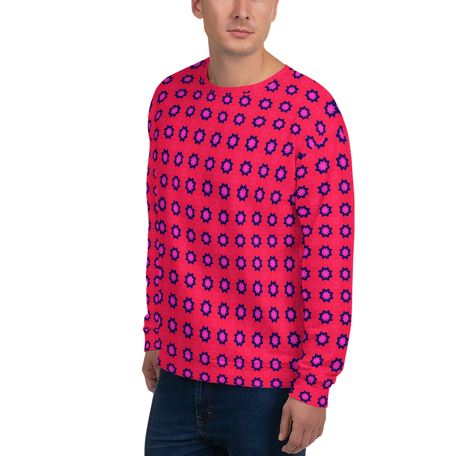 Abstract Red Unisex All Over Print Sweatshirt product image (6)
