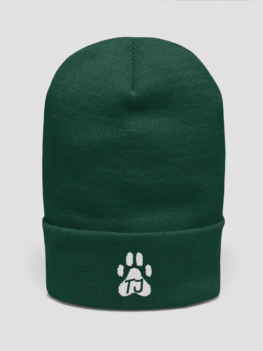 TJ Paw Cuffed Beanie 2 (white detail) product image (6)